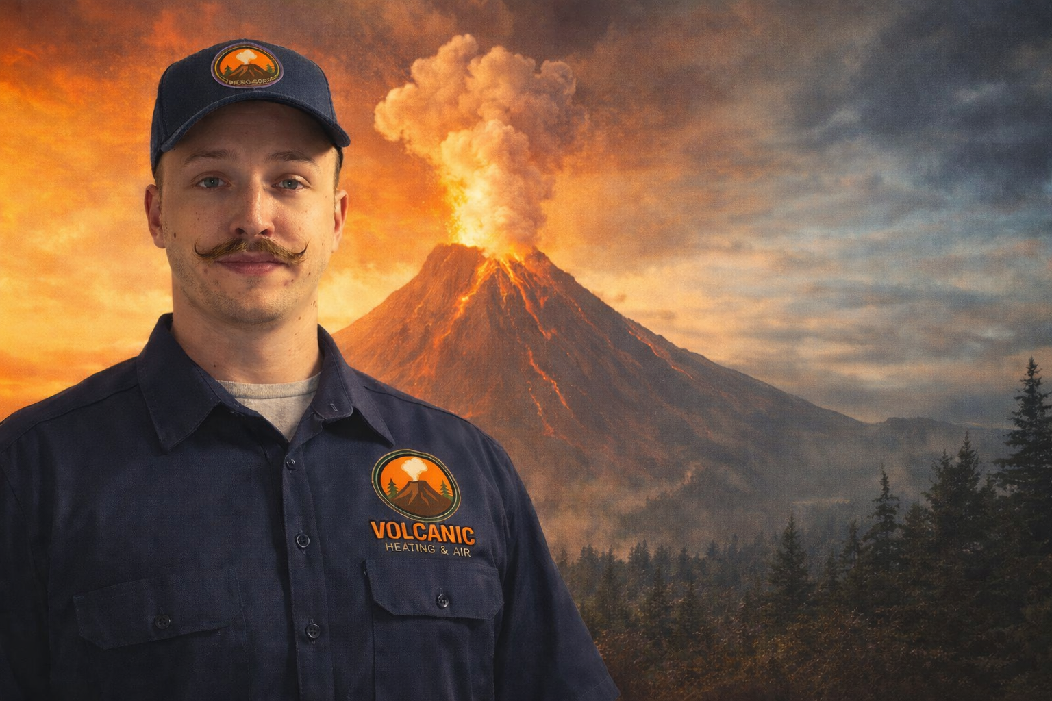 Daniel from Volcanic Heating and Air ready to provide HVAC service in Bend, Oregon