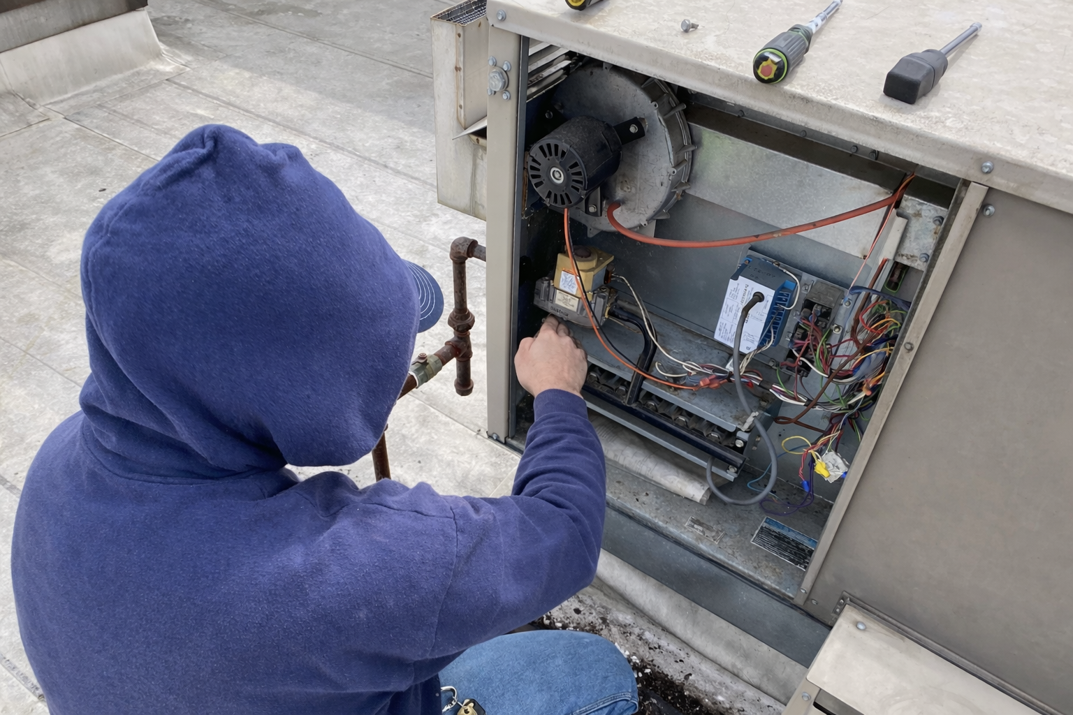 Furnace repair and heating service technician in Bend, Oregon